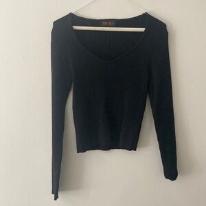 Black Fitted Sweater